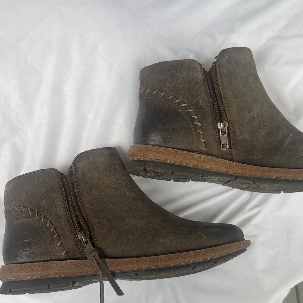 Born Khaki Ankle Booties - Picture 5 of 7
